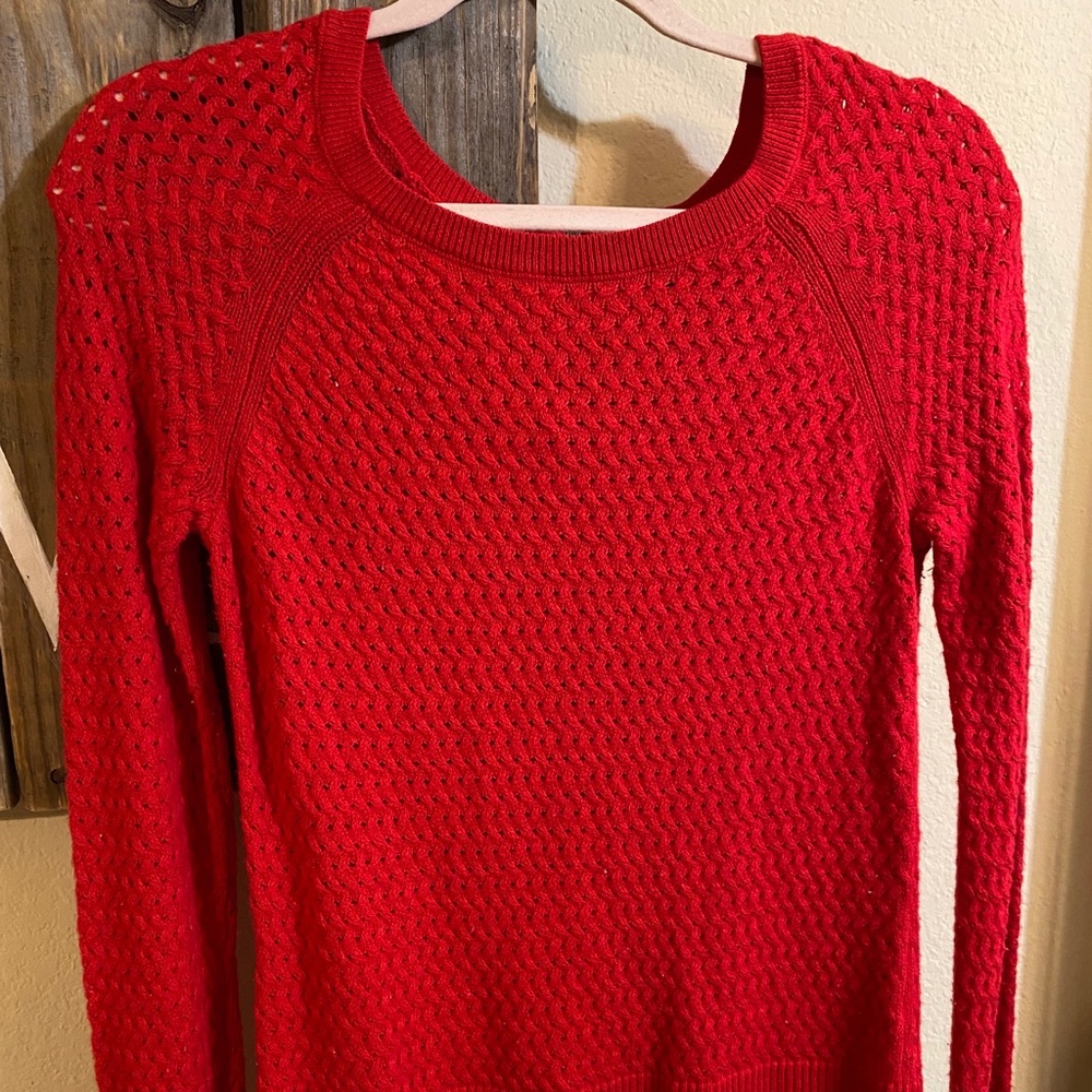 Red sweater!
